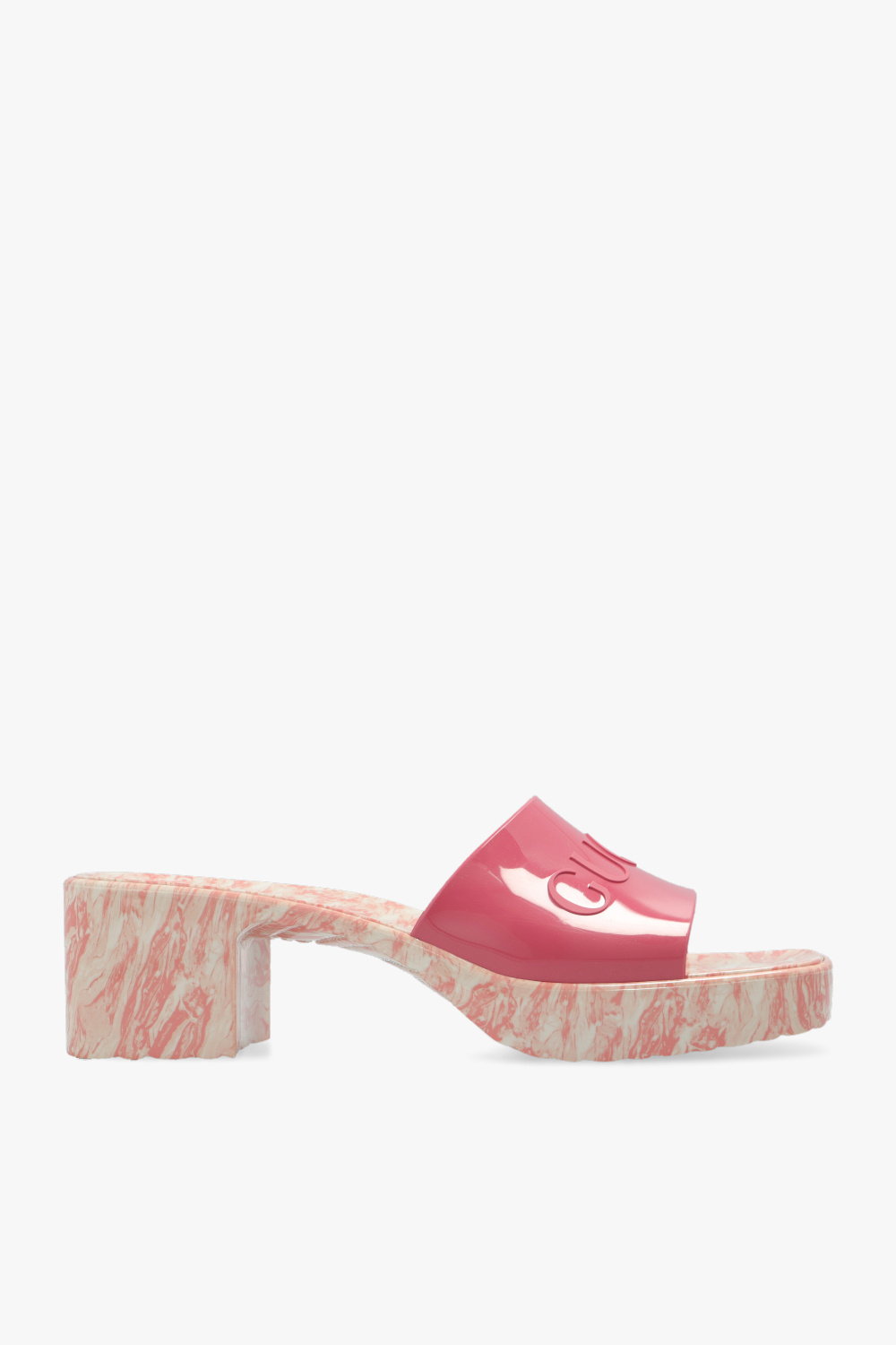 Gucci Heeled slides with monogram