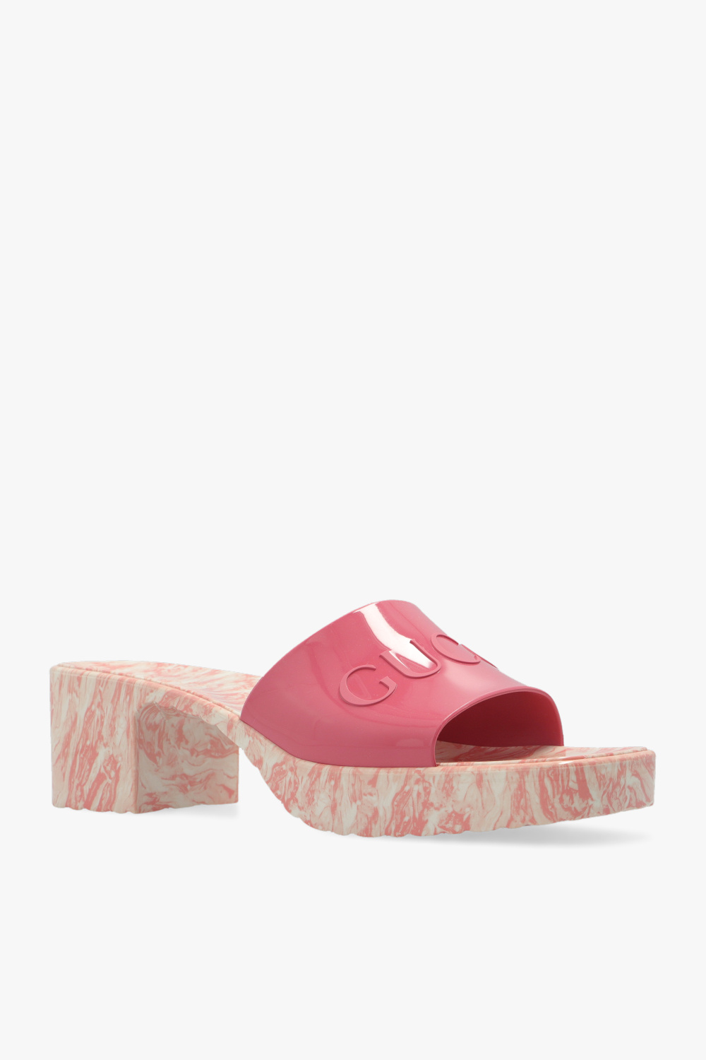 Gucci Heeled slides with monogram