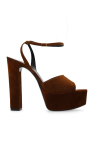 Saint Laurent BROWN 'Jodie' platform sandals