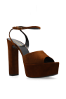 Saint Laurent BROWN 'Jodie' platform sandals