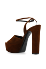 Saint Laurent BROWN 'Jodie' platform sandals
