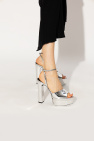 Saint Laurent SILVER ‘Jodie’ platform sandals