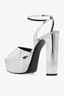 Saint Laurent SILVER ‘Jodie’ platform sandals