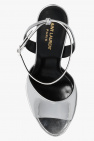 Saint Laurent SILVER ‘Jodie’ platform sandals