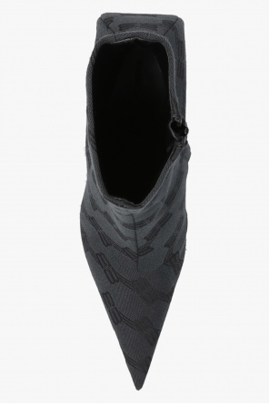 Balenciaga Stiletto ankle boots with logo