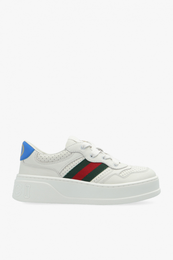 Gucci Kids Gucci's Flashtrek Sneaker Arrives in Baby Pink & Brown