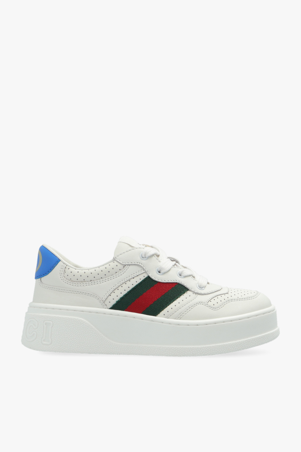 Gucci Kids Gucci Blue Leather Loafers