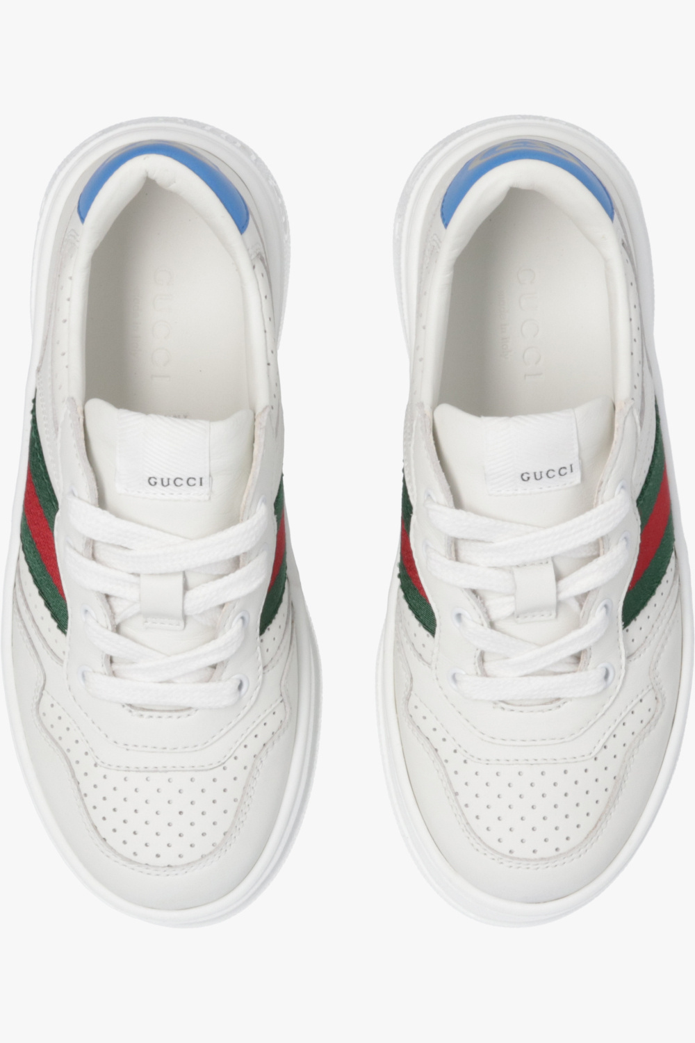 Gucci Kids Gucci Blue Leather Loafers