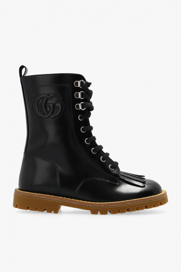 Gucci Kids Leather ankle boots