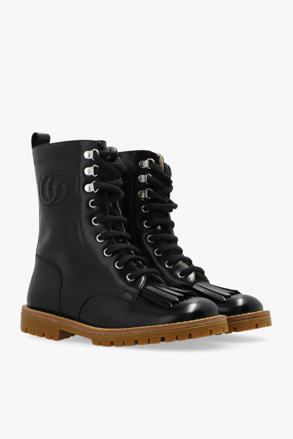 Gucci Kids Leather ankle boots