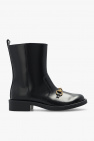 Gucci Kids BLACK Leather ankle boots