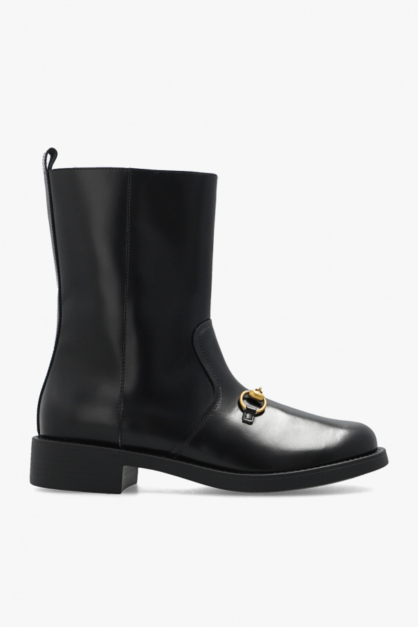 gucci decoration Kids Leather boots
