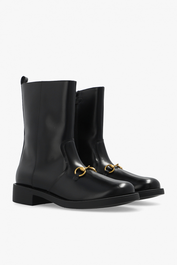 gucci decoration Kids Leather boots