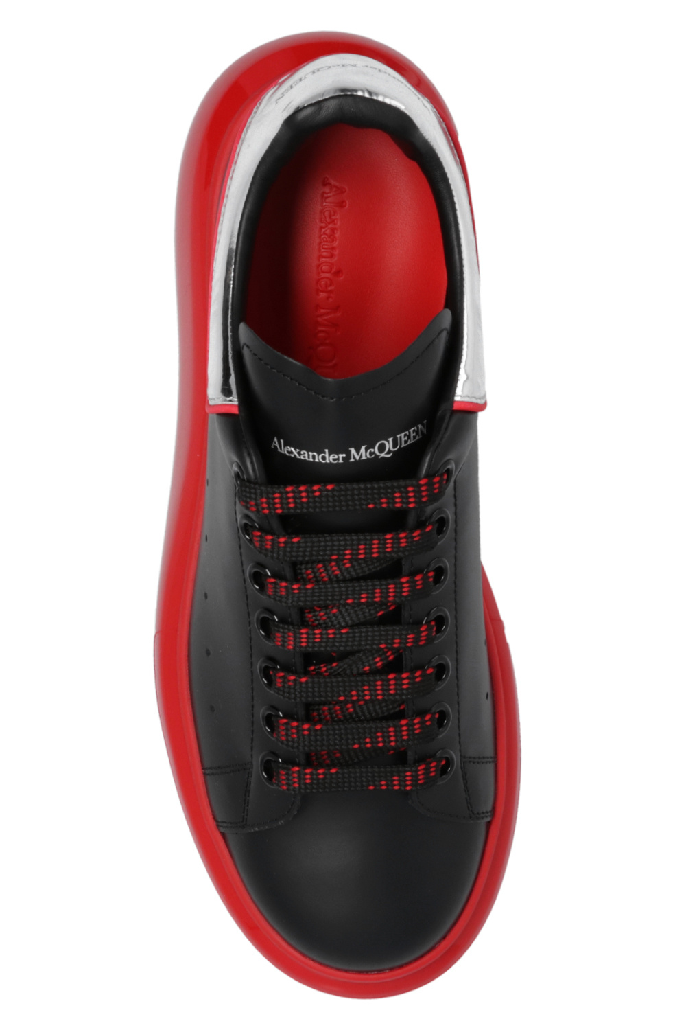 Buy Alexander McQueen Oversized Sneaker 'Black Silver Lust Red' - 705068  WIBNZ 1091