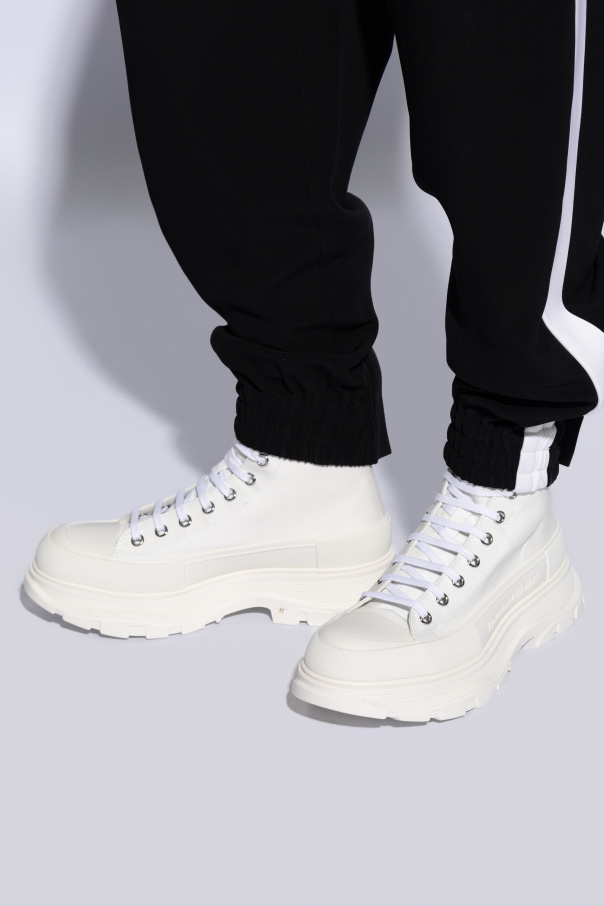 Alexander McQueen Ankle-high platform sneakers