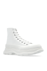 Alexander McQueen WHITE Ankle-high platform sneakers
