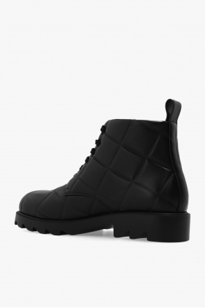 Bottega dot Veneta ‘Strut Grid’ ankle boots