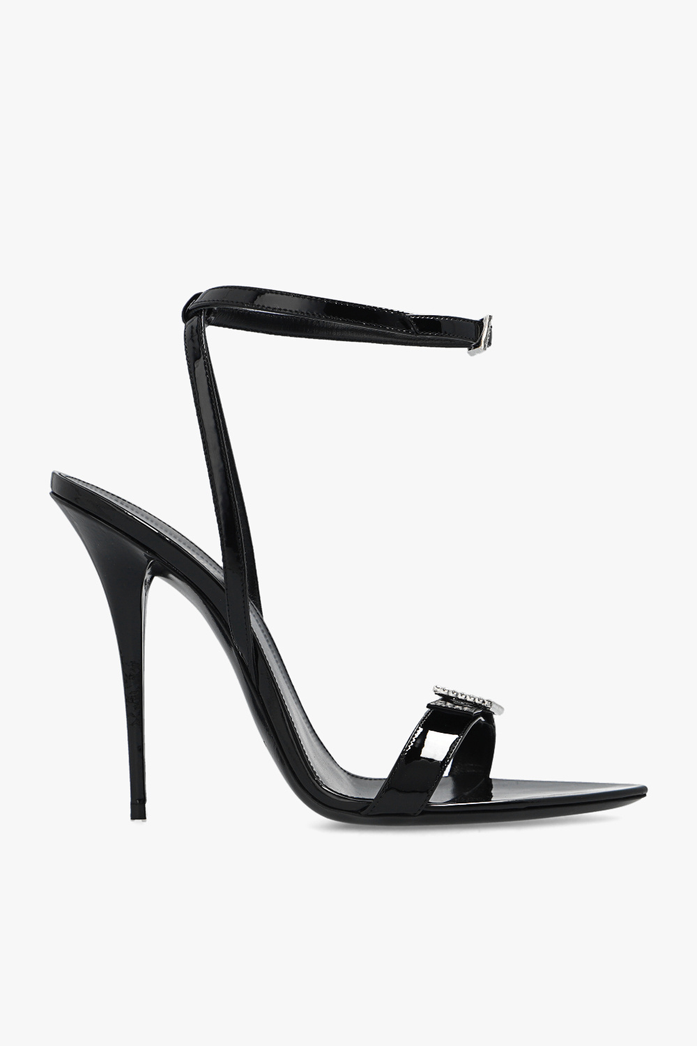 GenesinlifeShops GB - klipsy z logo saint laurent ozdoba - Black 'Claude'  heeled sandals Saint Laurent