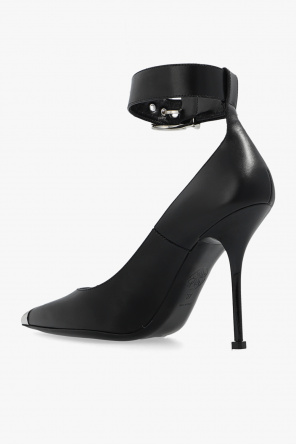 Alexander McQueen Leather stiletto pumps