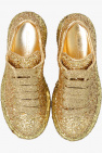 Alexander McQueen Kids GOLD Leather sneakers