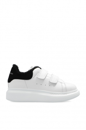 Alexander McQueen Men's Concealed Laces New Court Sneakers in White