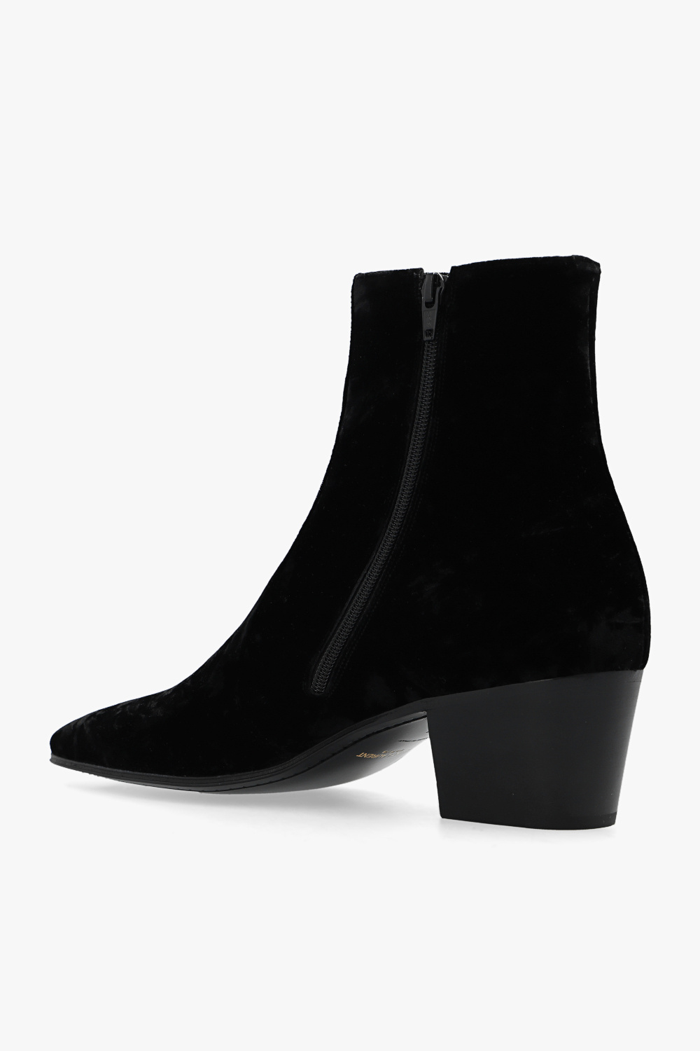 Saint Laurent ‘Vassili’ velour ankle boots