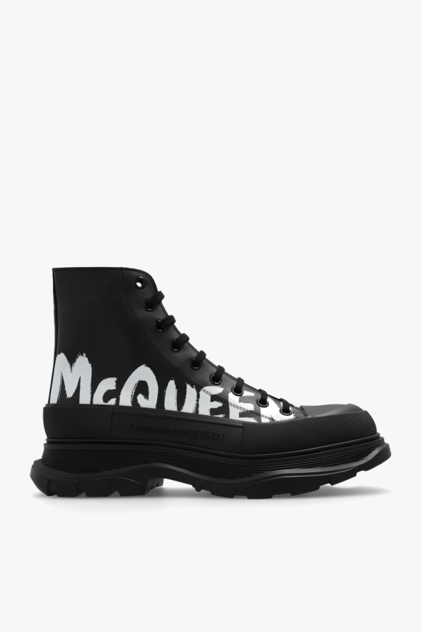 Alexander McQueen Platform boots with logo