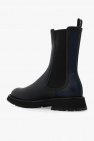 Alexander McQueen BLACK Leather Chelsea boots