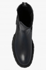 Alexander McQueen BLACK Leather Chelsea boots