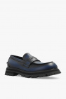 Alexander McQueen NAVY BLUE Leather loafers