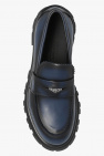 Alexander McQueen NAVY BLUE Leather loafers