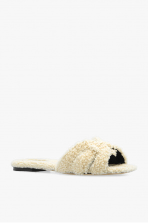 Saint Laurent ‘Tribute’ fur slides