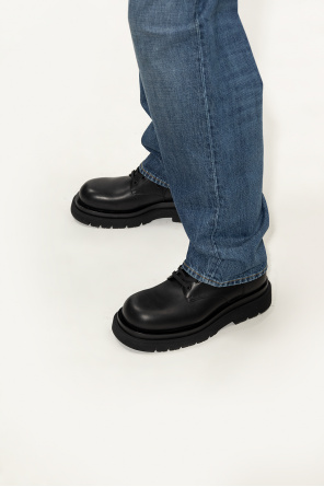 ‘lug’ ankle boots od bottega short-sleeved Veneta