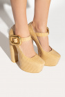Bottega Veneta beige ‘Mary-Jane’ platform pumps