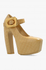Bottega Veneta beige ‘Mary-Jane’ platform pumps