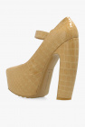 Bottega Veneta beige ‘Mary-Jane’ platform pumps