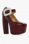 Bottega Veneta BURGUNDY ‘Mostra’ platform pumps