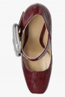 Bottega Veneta BURGUNDY ‘Mostra’ platform pumps
