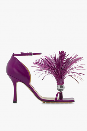 ‘stretch’ heeled sandals od bottega short-sleeved Veneta