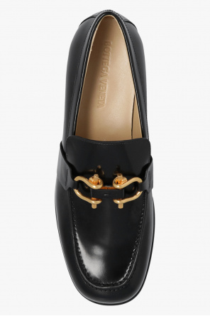 Bottega Black Veneta ‘Monsieur’ leather loafers