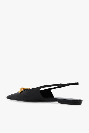 Saint Laurent ‘Blade’ leather Hawaiis shoes