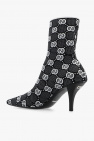 Gucci BLACK Heeled ankle boots with monogram
