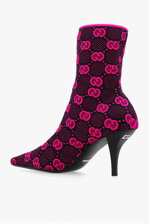 Gucci geometric ankle boots with monogram