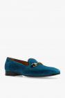 Gucci BLUE Velvet moccasins