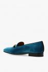 Gucci BLUE Velvet moccasins