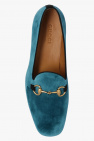 Gucci BLUE Velvet moccasins