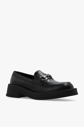 gucci toile Leather loafers