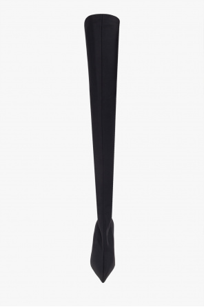 Balenciaga ‘Knife’ heeled thigh-high blue