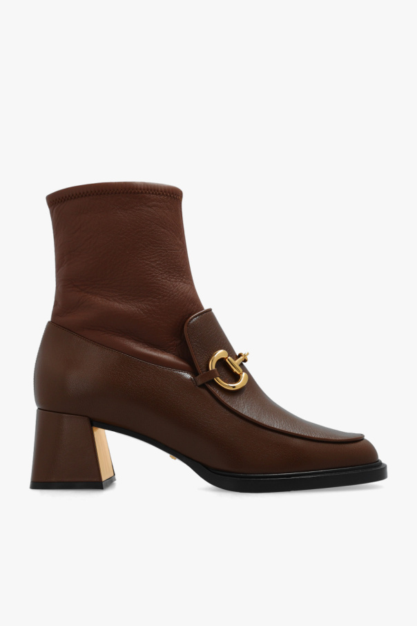 Gucci Leather heeled ankle boots
