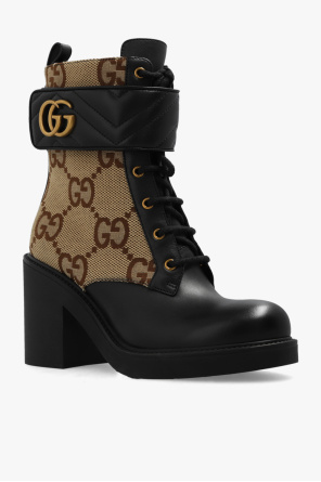 Gucci Heeled ankle boots with monogram